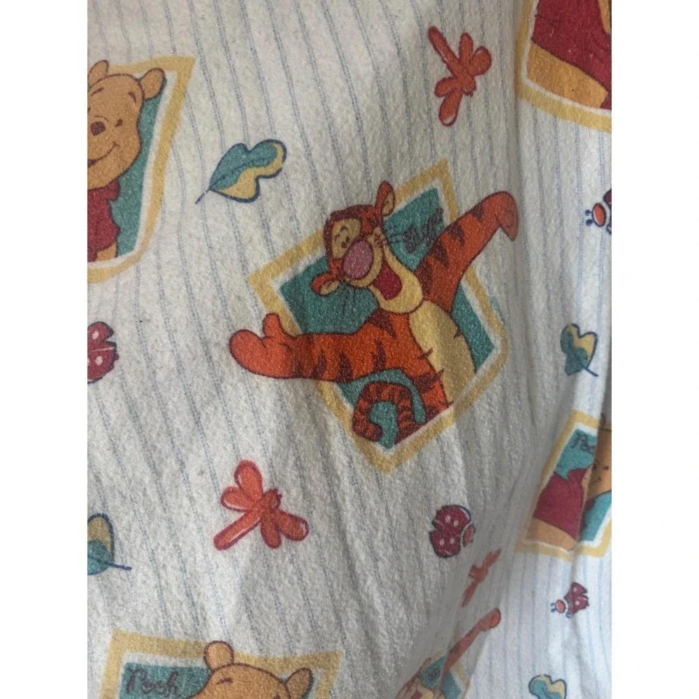 Vintage Disney Winnie The Pooh Tigger Fleece Blanket Cover 84